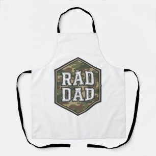 Radde Vader Camo Zeshoek Vintage Gravure Ontwerp_1 Schort