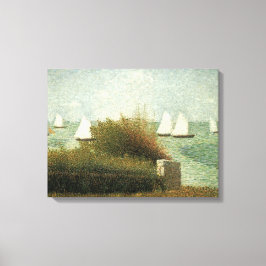 Rade de Grandcamp, door Georges Seurat,  kunst Canvas Afdruk