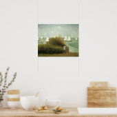 Rade de Grandcamp, door Georges Seurat,  kunst Poster (Keuken)