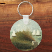 Rade de Grandcamp, door Georges Seurat, kunst Sleutelhanger (Achterkant)