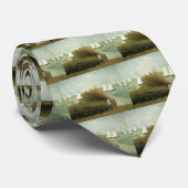 Rade de Grandcamp, door Georges Seurat,  kunst Stropdas (Opgerold)