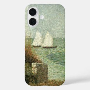Rade de Grandcamp van Georges Seurat, Vintage Art iPhone 16 Hoesje