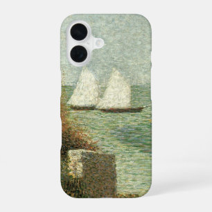 Rade de Grandcamp van Georges Seurat, Vintage Art iPhone 16 Hoesje