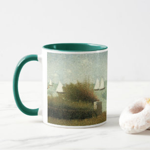 Rade de Grandcamp van Georges Seurat, Vintage Art Mok