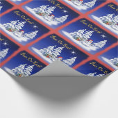 Radeklap voor cadeaubonade op aarde cadeaupapier (Hoek)