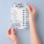 raden de baby Game Onder het Zee Baby shower Flyer (Hand)