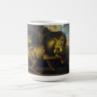 Raden Saleh® Coffee Mug 'Lions and Snake' Koffiemok