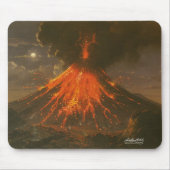 Raden Saleh® Muismat "Mount Merapi on Java" (Voorkant)
