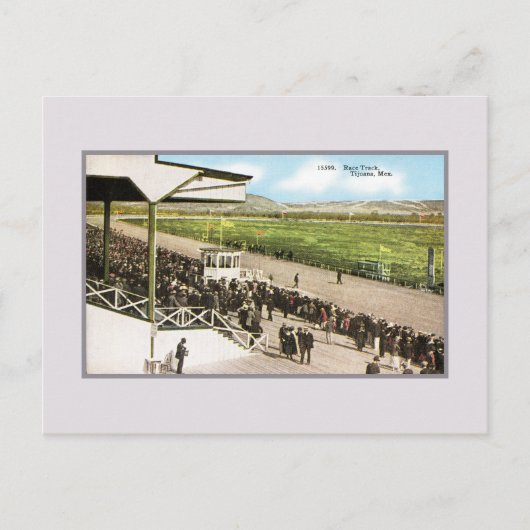  raderspoor (paardenrennen) Tijuana Mexico Briefkaart (Voorkant)