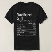 RADFORD GIRL VA VIRGINIA Funny City Home Roots USA T-shirt (Design voorkant)