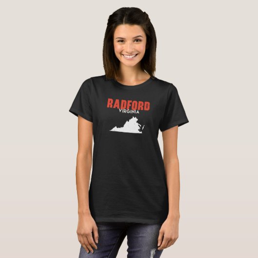 Radford Virginia USA State America Travel Virginia T-shirt (Voorkant volledig)