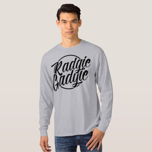 Radgie Gadgie Newcastle Geordie Dialect T-shirt (Voorkant volledig)