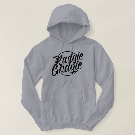 Radgie Gadgie Newcastle George Dialect Hoodie (Design voorkant)