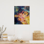 Radha and Krishna poster (Keuken)