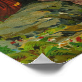 Radha Bilas door Raja Ravi Varma Poster (Hoek)