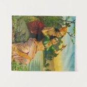 Radha Bilas door Raja Ravi Varma Wandkleed (Voorkant (horizontaal))