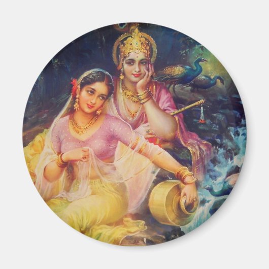Radha en Krishna magneet (Voorkant)