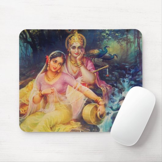 Radha en Krishna mousepad Muismat (Met muis)