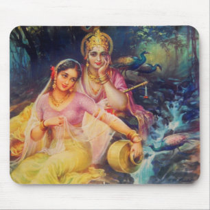 Radha en Krishna mousepad Muismat