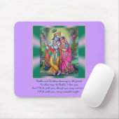 Radha en Krishna Mousepad Muismat (Met muis)