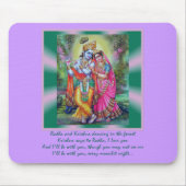 Radha en Krishna Mousepad Muismat (Voorkant)
