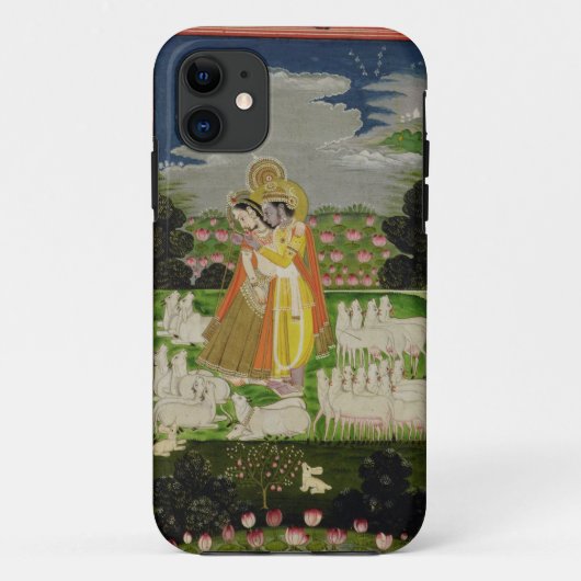 Radha en Krishna omhelzen in een geïdealiseerd lan Case-Mate iPhone Case (Achterkant)