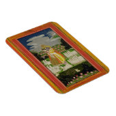 Radha en Krishna omhelzen in een geïdealiseerd lan Magneet (Rechterzijde)