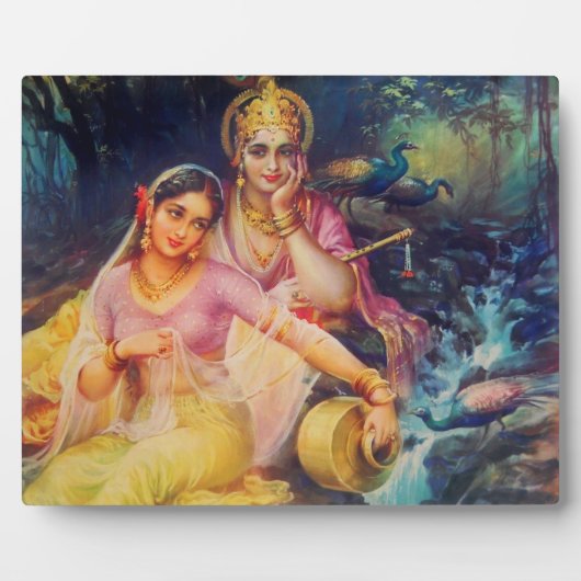 Radha en Krishna plaque Fotoplaat (Voorkant)