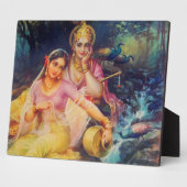Radha en Krishna plaque Fotoplaat (Zijkant)