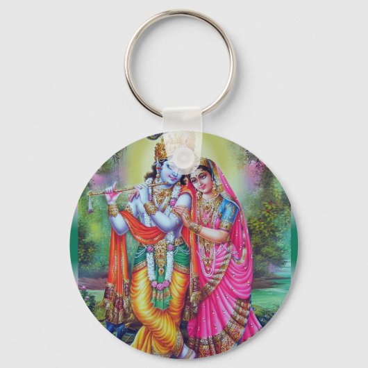 Radha en Krishna Sleutelhanger (Voorkant)