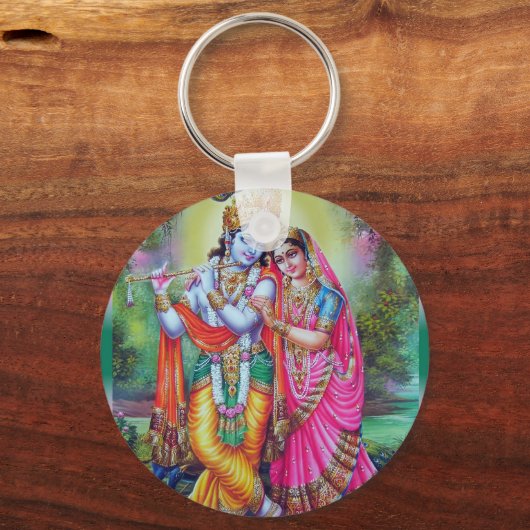 Radha en Krishna Sleutelhanger (Voorkant)