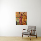 Radha, godin van liefde door Raja Ravi Varma Wandkleed (In situ)