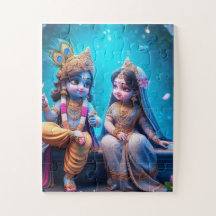 Radha Krishana zigzaagpuzzel