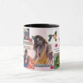 Radha Krishna Aesthetic Collage Mug – Soft Pastel  Mok (Midden)