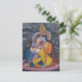 Radha Krishna Briefkaart (Staand voorkant)