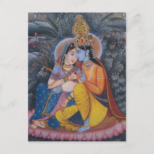 Radha Krishna Briefkaart