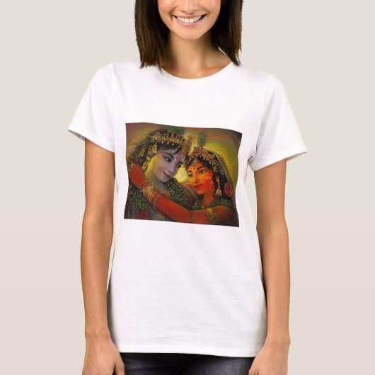 RADHA KRISHNA CLASSIC PAINTING T-SHIRT (Voorkant)