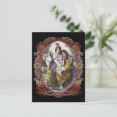 Radha Krishna Divine Couple Briefkaarten (Staand voorkant)