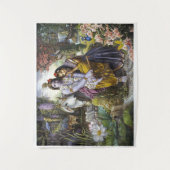 Radha Krishna Divine Couple Tapestry Wandkleed (Voorkant)