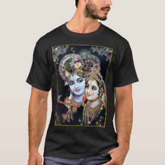 Radha-Krishna: Divine Flowers of Love ॐ T-shirt