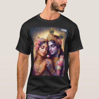 Radha Krishna Goddelijke Eeuwige Liefde Spirituele T-shirt