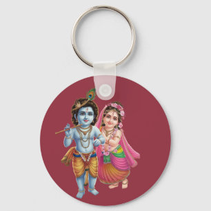Radha Krishna: Het symbool van eeuwige band Sleutelhanger