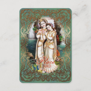 Radha Krishna Huwelijkscollectie - Plaatskkaart Kaart