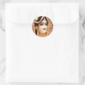 RADHA Krishna - in mijn hart Collectie Ronde Sticker (Tas)