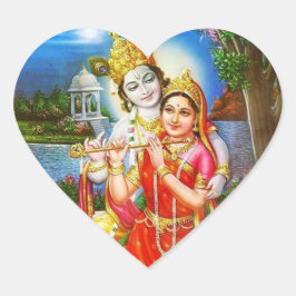 RADHA Krishna - in mijn hart Collectie Sticker