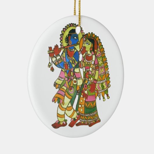 Radha Krishna Keramisch Ornament (Rechts)