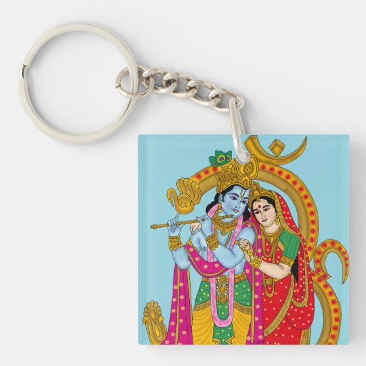 Radha Krishna Keyring Sleutelhanger (voorkant)