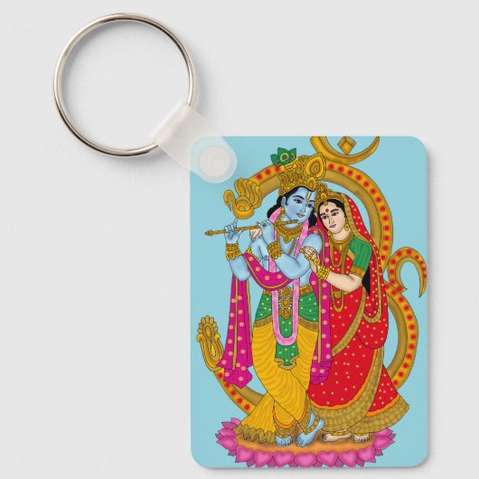 Radha Krishna Keyring Sleutelhanger (Voorkant)