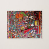 RADHA-KRISHNA MADHUBANI ANCIENT INDIAN ART STYLE LEGPUZZEL (Horizontaal)