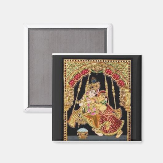 Radha Krishna Magnet (Voorkant / Achterkant)